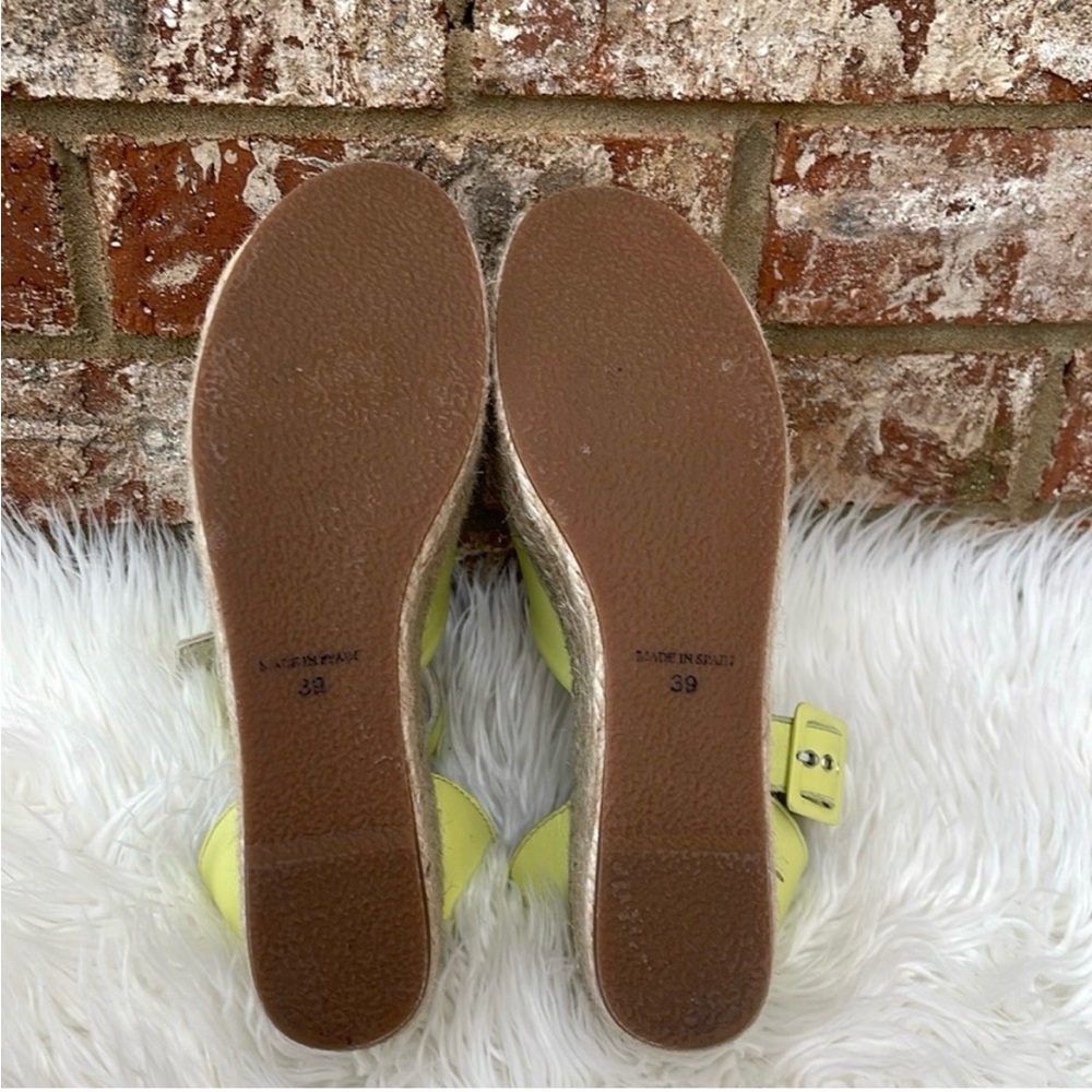 New Free People Sunny Lime Leather Coastal Platform Wedge Burlap Sandals
39/US 9 - Picture 11 of 13